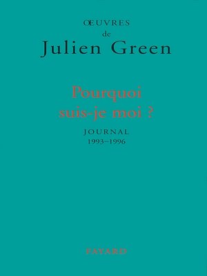 cover image of Pourquoi suis-je moi ?